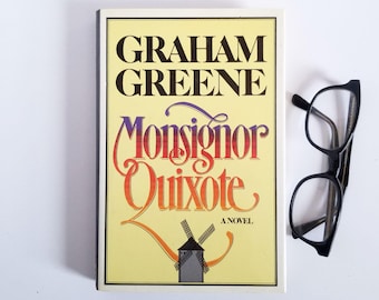 Monsignor Quixote - Graham Greene - Vintage Hardcover Book - Simon and Schuster 1982