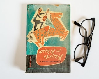 German Poetry Anthology Book - Witzig und Spritzig - Bernhard Funck - Vintage Softcover Book
