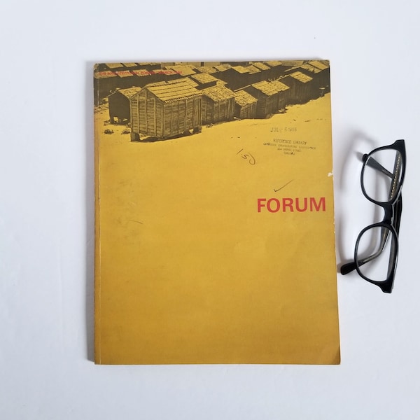The Architectural Forum Magazine March 1966 Issue - Vintage Illustrated Mid Century Modern Design Reference Book