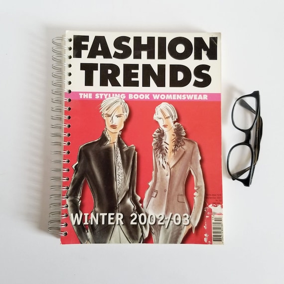 Fashion Trends the Styling Book Womenswear Winter 2002-03 Vintage  Illustrated Softcover Fashion Design Book 