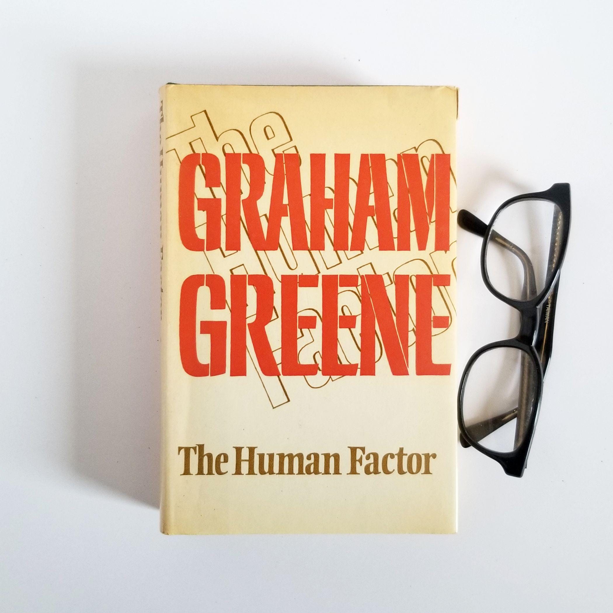 The Human Factor - Graham Greene - Vintage Hardcover Book - Bodley