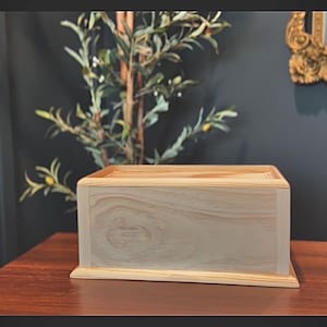 Solid Wood CPAP Machine Cover | Decorative Nightstand Hider, Hose Hook, Tray Top zdjęcie 7