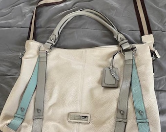 Jessica Simpson Beige & Ljusblå Tote Bag Mycket gott skick