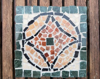 Mosaico in marmo italiano realizzato a mano