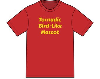 Tornadische vogelachtige mascotte
