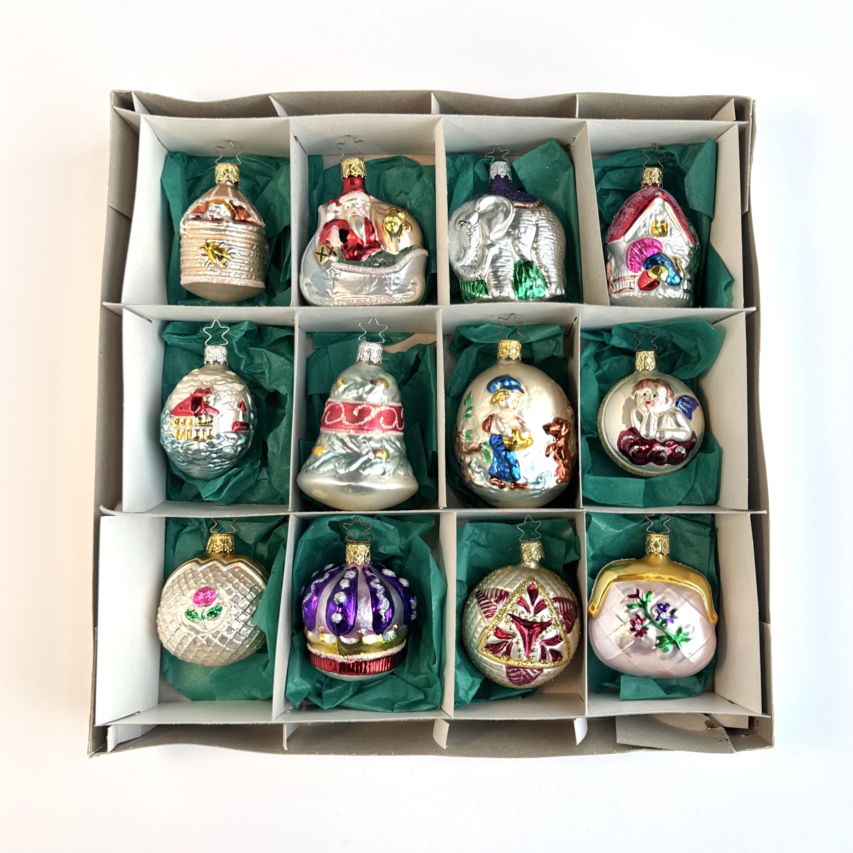 vintage German Inge glass クリスマスオーナメント　6個 Vintage Inge Glass Ornament - Etsy