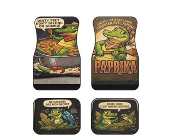 Fundas para asientos de coche con parodia de Gumbo Gator Bayou / Historia de Gator Gumbo