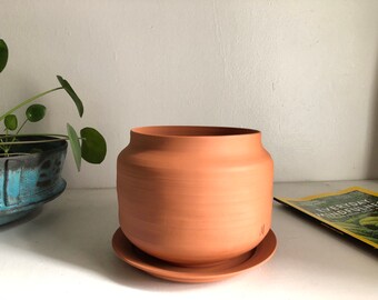 TerraCotta Planter / Clay Planter / Terra-Cotta Pot / Hand Thrown Planter