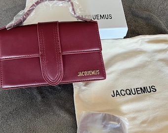 Borsa Jacquemus Le Grand Bambino – Bordeaux