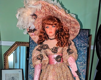 Stormy Welden Museum Porcelain Doll by Rustie 42" Ltd. ?/2500 No CoA or Orig Box Excellent Condition