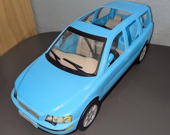 2003 Barbie Mattel “Happy Family" blue Volvo V70 Station Wagon (Incomplete) Y2K Vintage barbie car