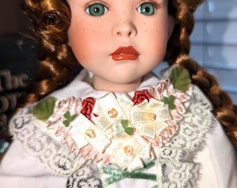 Kelly Ireland Musical 14" Porcelain Doll by Paradise Galleries with Stand IOB