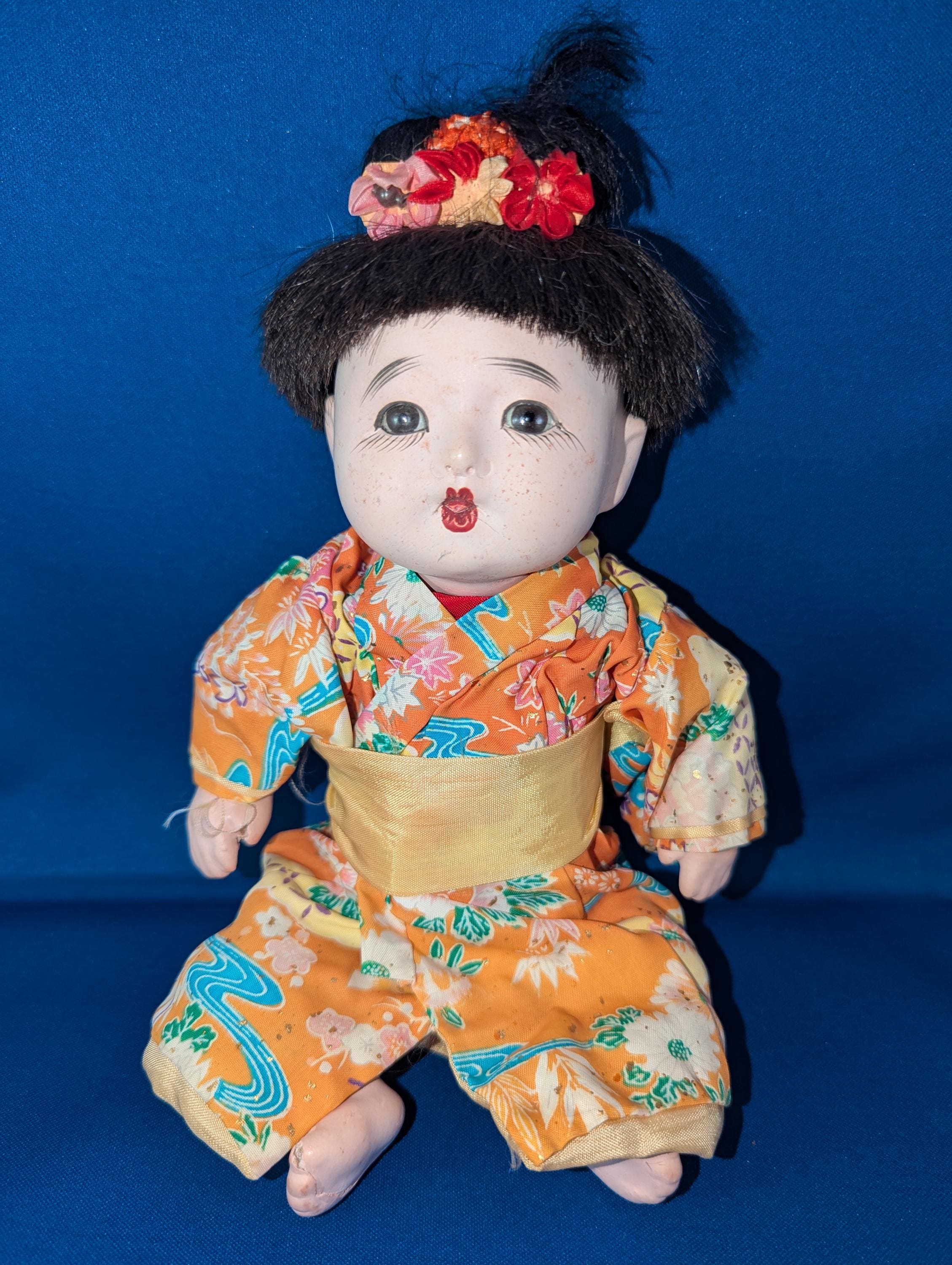 Poupée Japonaise Ichimatsu Originale – Vintage Des Années 70, Occasion