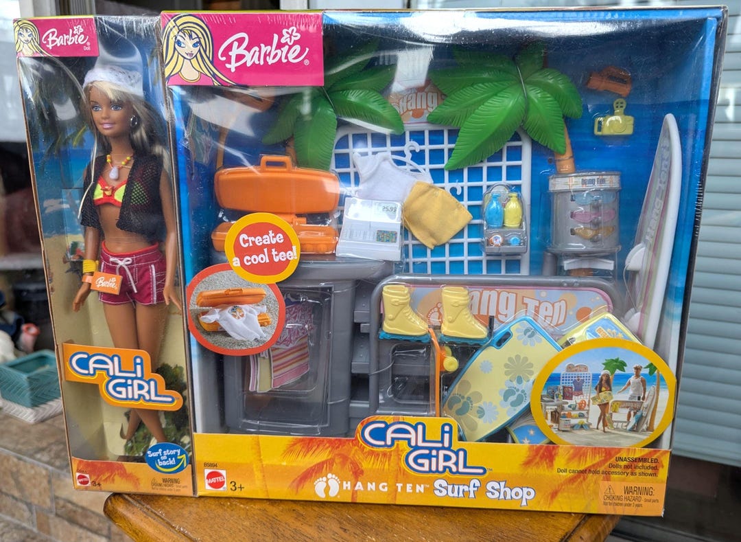 バービー　カリガール Cali Girl Hang Ten Surf Shop & Surfer Girl C6461 New in