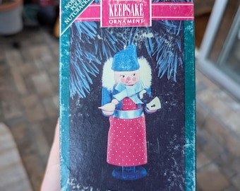 Frieda the Animals Friend wooden christmas ornament nutcracker 4" NIB