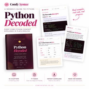 Guía complementaria de Python Decoded / Explicación de conceptos básicos (Descarga en PDF)