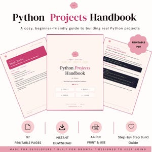 Handboek Python-projecten voor beginners | Bouw echte portfolio-items (digitale download)