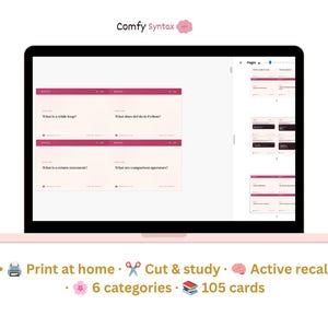 Python Coding Flashcards | 105 Syntax Study Cards, Beginner Revision Deck (Digital Download) 画像 8