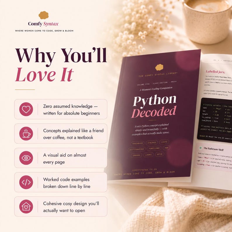 Python Decoded Beginner Guide | Learn Programming Workbook (Printable PDF) image 2