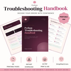 Python Troubleshooting Handbook | Common Errors Explained (PDF)