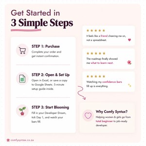Coding Planner | 100 Days Habit Tracker | Excel Google Sheets (Digital Download) immagine 9
