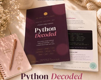 Python Decoded Beginner Guide | Learn Programming Workbook (Printable PDF)