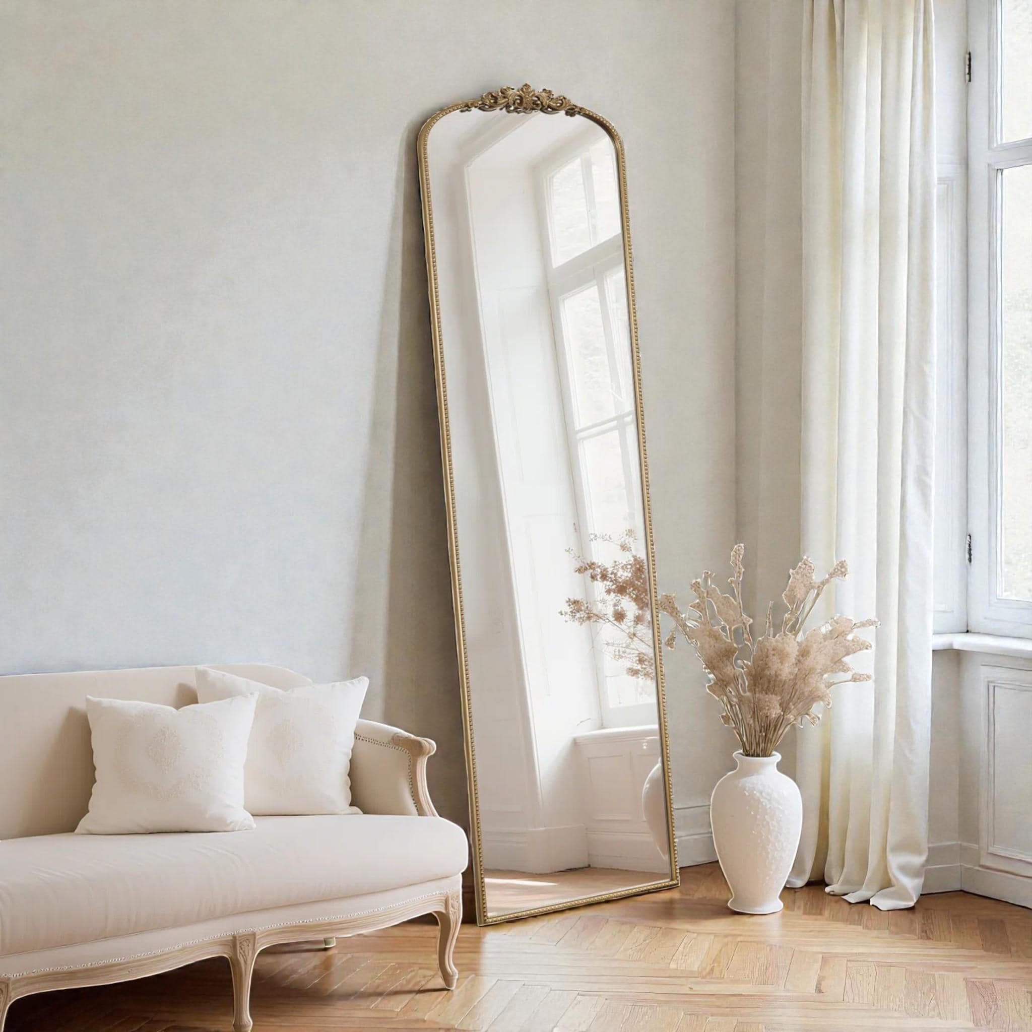 Floor Length French Mirror Vintage - Etsy