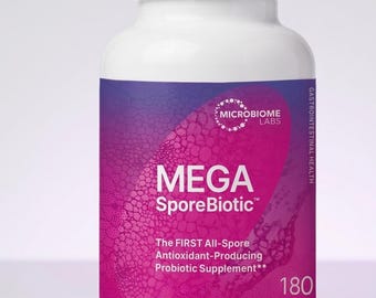 MEGA SporeBiotic Probiotic Supplement – Advanced Gut Health & Microbiome Support | 180 Capsules