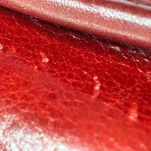 Vintage Brighton Penelope Bucket Shoulder Bag Croc Embossed Red Leather Purse image 16