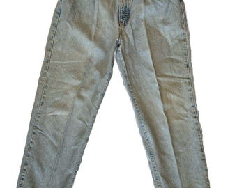 Vintage Calvin Klein Mom-jeans: hoge taille, vervaagde enzymwassing, maat 12