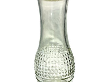 Frasco mezclador de vidrio con tapa blanca y aderezo para ensaladas Vintage Good Seasons.