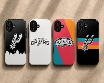San Antonio Spurs telefoonhoesje NBA Basketball Team Cover voor iPhone 17Pro, 16, 15, 14, 13, 12, 11, Samsung S26, S25, S24, S23, A16, A35, A55