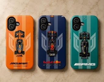 Formula 1 telefoonhoesje F1 Motorsport Team Cover voor iPhone 17Pro, 16, 15, 14, 13, 12, 11, Samsung S26, S25, S24, S23, A16, A35, A55, Pixel 10