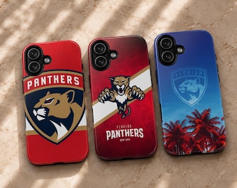 Florida Panthers telefoonhoesje NHL Ice Hockey Team Cover voor iPhone 17Pro, 16, 15, 14, 13, 12, 11, Samsung S26, S25, S24, S23, A16, A35, A55
