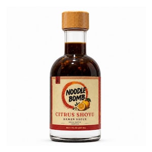 NoodleBomb Citrus Shoyu Ramen Sauce - Bright Soy Citrus - Bright lift. Bold finish. - Small Batch Crafted in USA