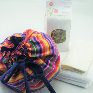Rainbow Cotton Lotus Birth Kit with Cord Cover