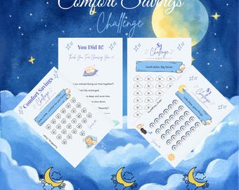 Gemütliches Spar-Challenge-Bundle | Mindful Budget Druckbare PDF (Digitaler Download)