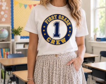 Teacher Crew Back To School PNG tshirt design, Teacher appreciation, Grade Level Teacher Team Graphics