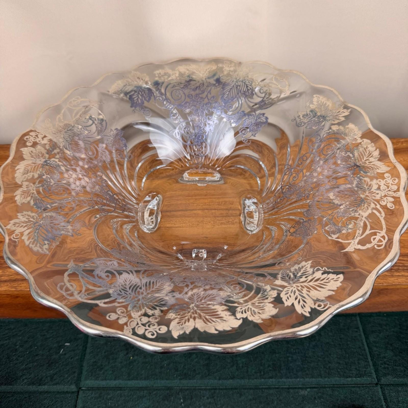 Cambridge Glass Silver Overlay - Etsy