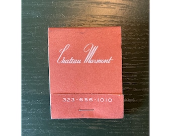 Vintage Chateau Marmont Hotel Un-Struck Book Of Matches Hollywood Los Angeles