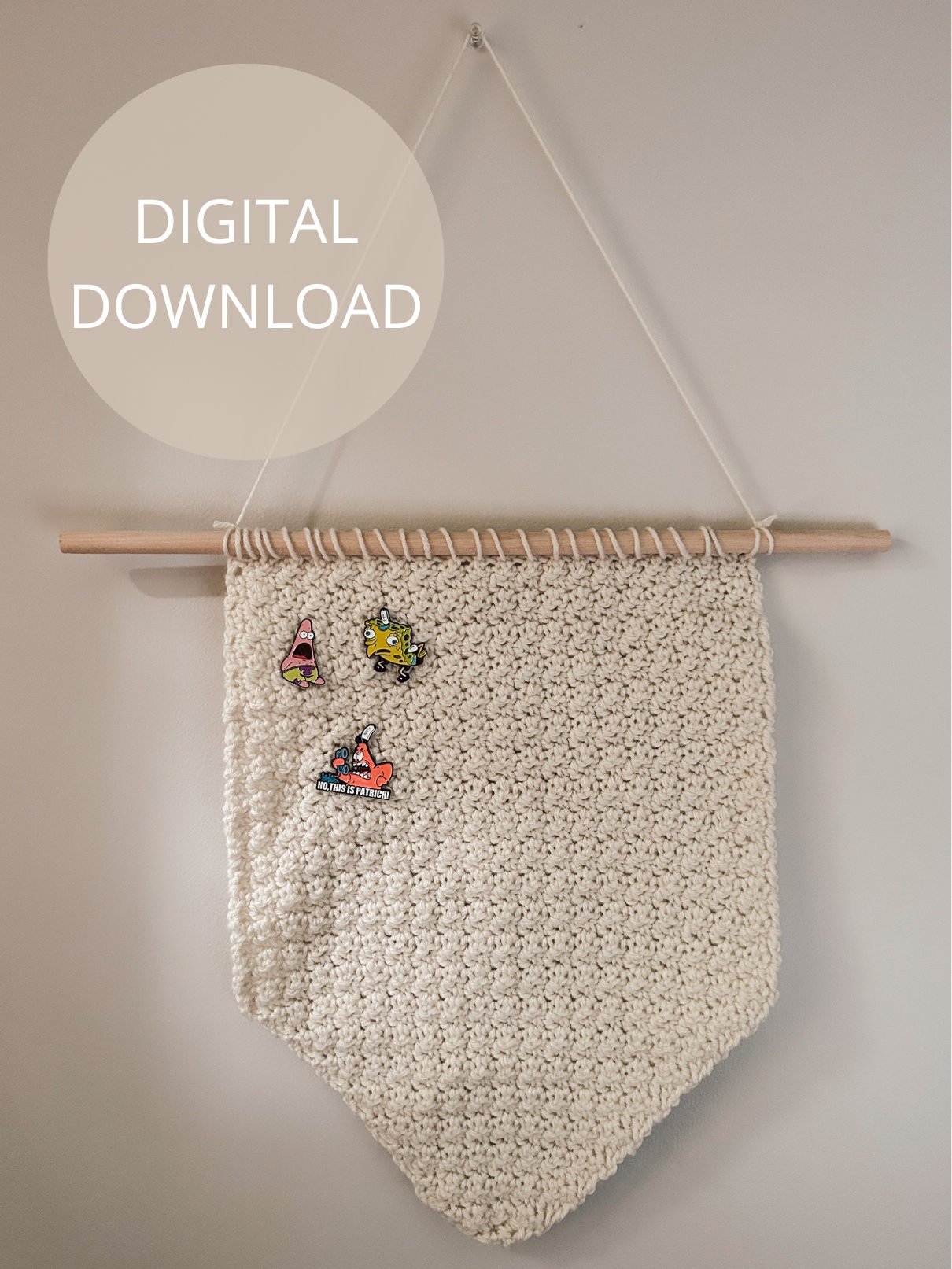 Crochet Enamel Pin by Firefly Notes - Yarn Loop