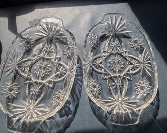 Vintage Anchor Hocking Relish Trays