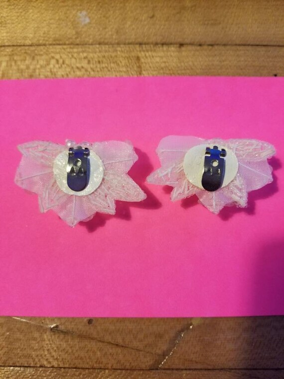 PEARL SHOE CLIPS // Vintage Bride Flowers Beads Clip … Gem