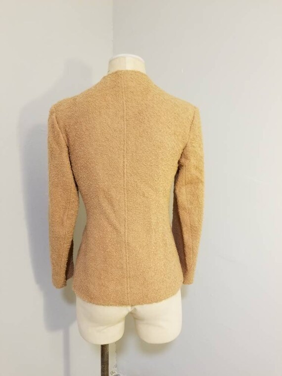 EVAN PICONE BLAZER // 70's Brown Knit Teddy Bear … - image 8