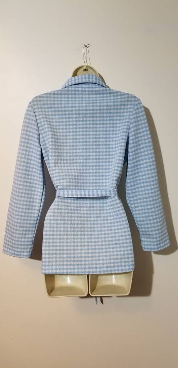 SUPER 70's HOUNDSTOOTH JACKET // Retro Button Dow… - image 7