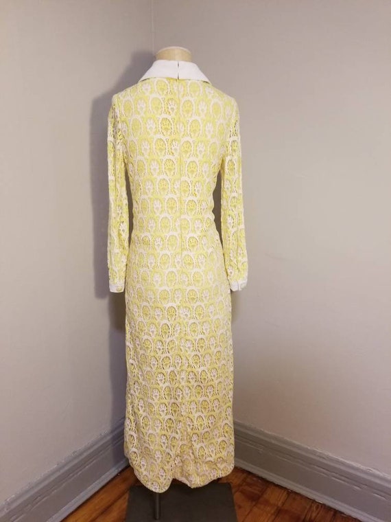 NOT FOR SALE // Lace Overlay Dress Vintage 60's Y… - image 9