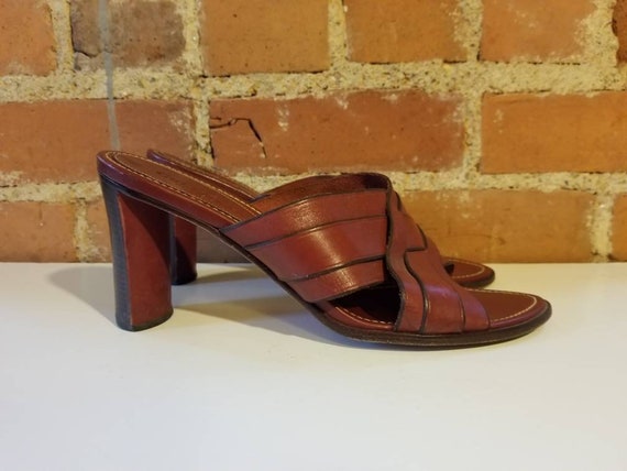 COLE HAAN HEELS // Vintage Oxblood Red Leather Wo… - image 1