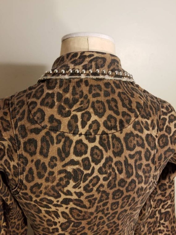 NOT FOR SALE // Cheetah Studded Jacket Animal Pri… - image 8