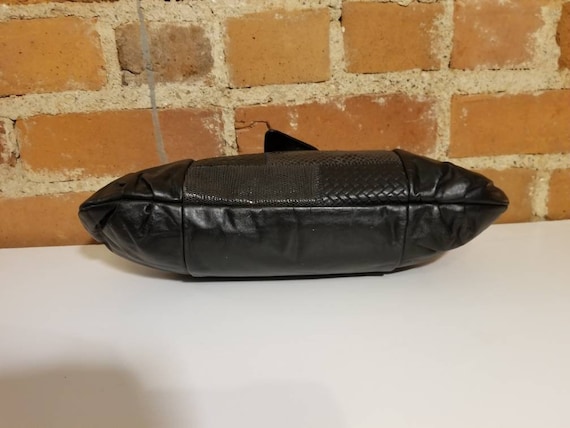 VINTAGE PATCHWORK CLUTCH // 80's Patchwork Leathe… - image 8