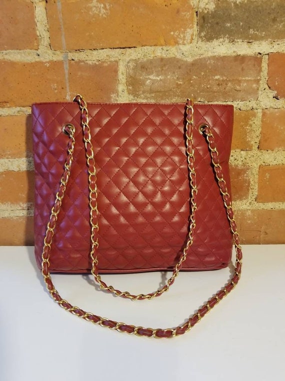 QUILTED LEATHER PURSE // Vintage Jennifer Moore R… - image 1